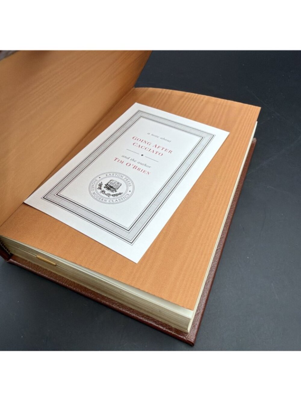 Going After Cacciato by Tim O'Brien Signed First 1st Ed Easton Press HC 2006 - Picture 9 of 16